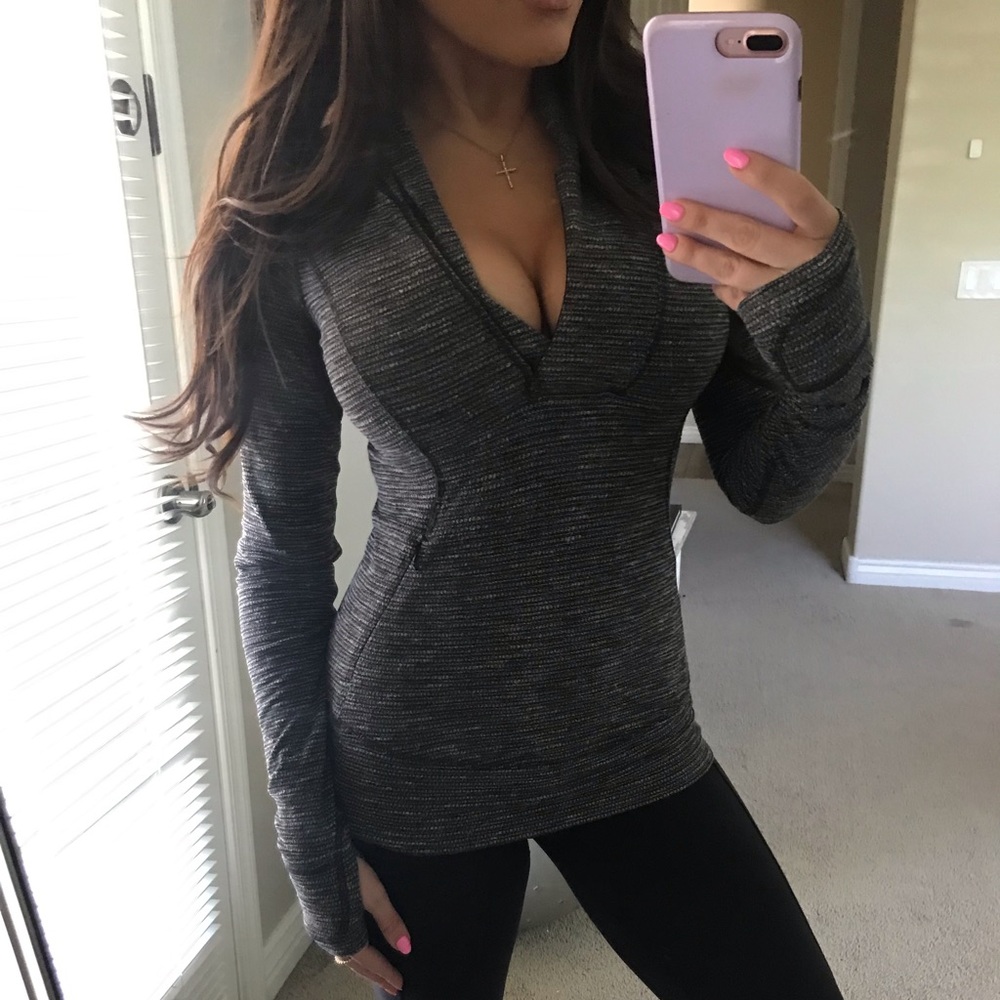 Lululemon Gray 3/4 Zip Jacket 2